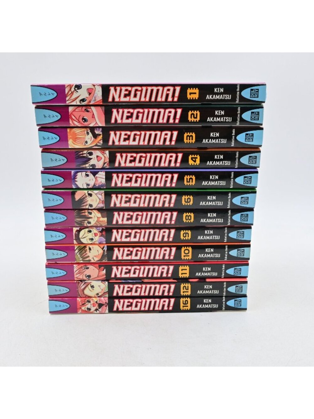 Negima! Volumes 1-6, 8-12, 16 Manga Set By Ken Akamatsu English Edition 12 Books